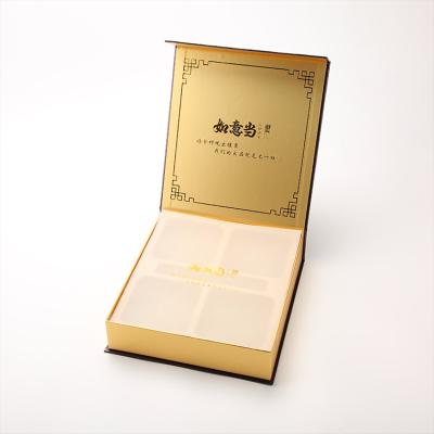 China Recycled Materials Wholesale Price High Quality Printing Moon Cake Cookies Gift Packaging Box With Insert for sale