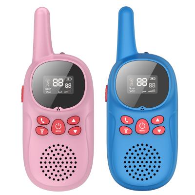 China CE ROHS Approval Cheap Price 3 Kilometers Long Range Mini Walkie Talkie For Kids 22 Channels Cute Walkie Talkie Radio 2 Pack ZD-C13 for sale