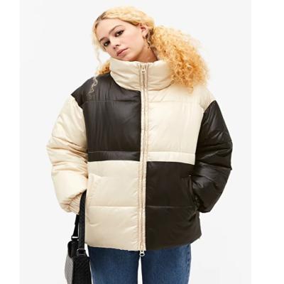 China New Slim Fit Ladies Warm Parka Tone Shiny Skin Clothing Winter Waterproof Custom Women's Jacket Coat Two Shorts for sale