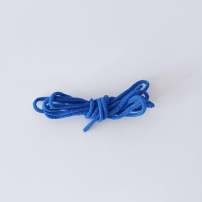 China 2.5mm Sustainable Blue Elastic Round Earloop For Round Cord Holder Soft Ear Rope for sale