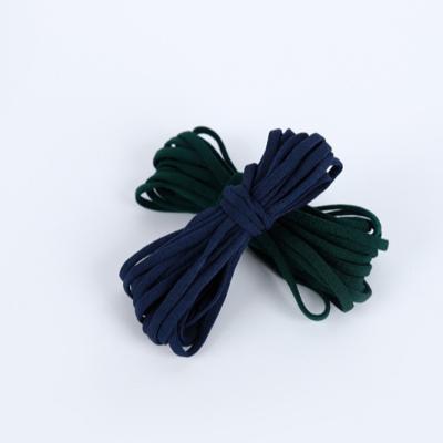 China Viable Hot Sale 3.5mm Series 4.5mm Flat Ear Loops Knit Elastic Band Rope for sale