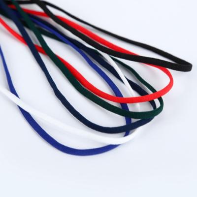 China Viable Round Spandex Mask Elastic Band Strap In Running Elastic Band Ear Loop Rope Strap for sale