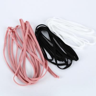 China Sustainable Nylon Ear Loop Elastic Band Round Elastic Cord Spandex Rope With Factory Price for sale