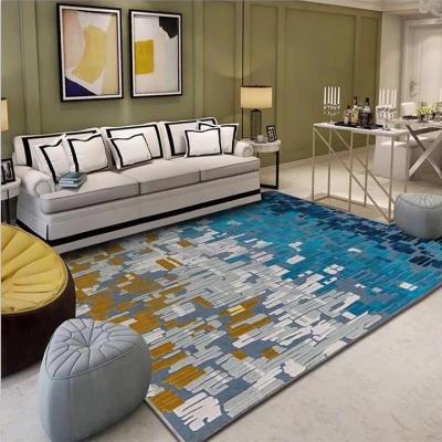 China Modern Living Room 3D Printed Custom Non-slip Carpet Water Absorption Handtufted Floor Mats And Blankets For Living Room for sale