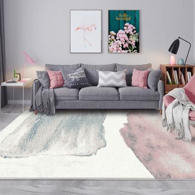 China 2022 Concise Colorful Style Custom Wholesale Rectangle Living Room Blankets Washable Modern Printed Casual Rugs for sale