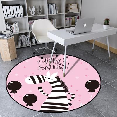 China Modern Animal Cartoon 3D Circle Non-slip Kids Play Mat Carpets Rug For Bedroom for sale