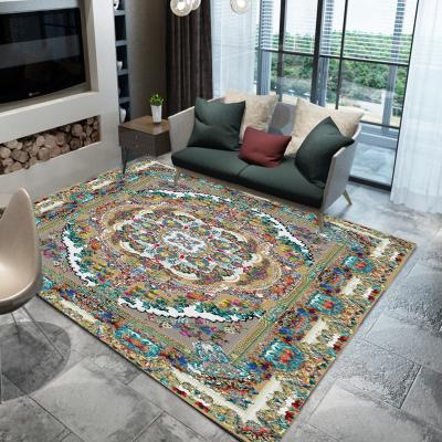 China Washable Home Decoration Customization Anti Slip Mat Cashmere Printed Carpets And Persian Blankets for sale