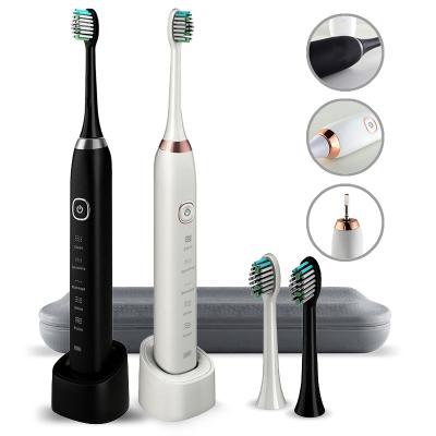 China OEM Battery Operated Adult Automatic Whitening Shenzhen Best Ultrasonic Intelligent Electronic Multifunctional Portable Oral Electric Toothbrush for sale