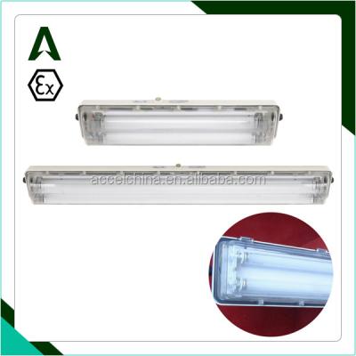 China IIA 2x36w 4ft Explosion Proof Fluorescent Tube Light Fixture for sale