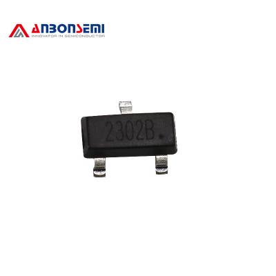 China Anbon 3.0A 20V SOT-23 AS2302 2302B. N-channel MOSFET Transistor AS2302 Fabrication for sale