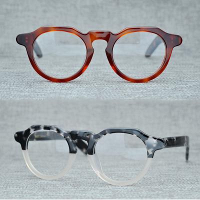 China For Myopia Fashionable Acetate Sight Glass PC Glass Eyewear Monturas Optical Glasses for sale