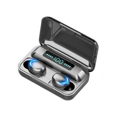 China In-Ear Wholesale OEM LED Digital Display TWS Radio Binaural Wireless Earphone With Charging Box for sale