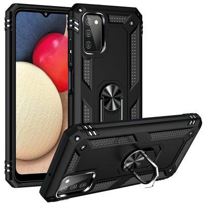 China Dropshipping Shockproof Version 164mm Shockproof TPU+PC Protective Case For Galaxy A03s With 360 Degree Rotating Bracket for sale