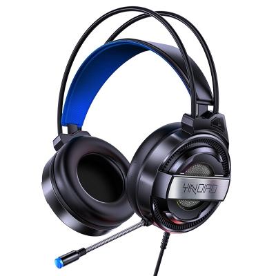 China Factory Pirce YINDIAO Q3 USB Headband Wired E-sports Noise Cancel Gaming Headset With RGB Light Cable Length 1.67m for sale