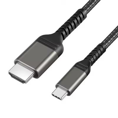 China OEM HDMI 1.4 naar telefoon Type C High Speed HDMI naar USB C Video kabel 4K 30hz Te koop