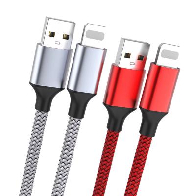 China Customzied USB 2.0 Cable USB A To Lightning 2m 3m Multiple Color Fast Charging for sale