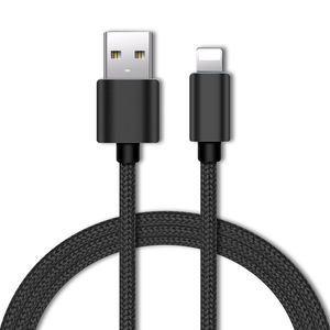 China Nylon entrelaçado USB 2.0 USB A para Cable Lightning à prova de poeira para telefones celulares Apple à venda