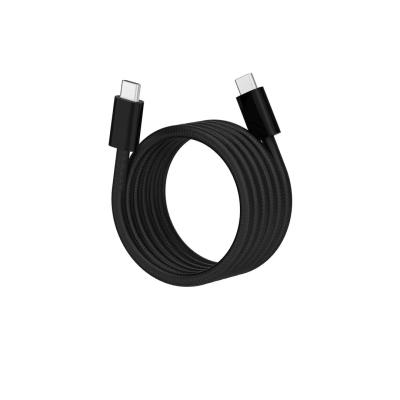 China Black Magnetic USB C To USB C Cable USB 2.0 For Apple And Android Phone Charging for sale