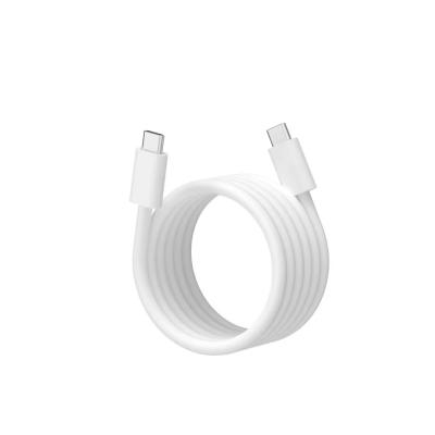 China White Magnetic USB 2.0 Data Cable Usb Type C To C Dust And Water Resistant for sale