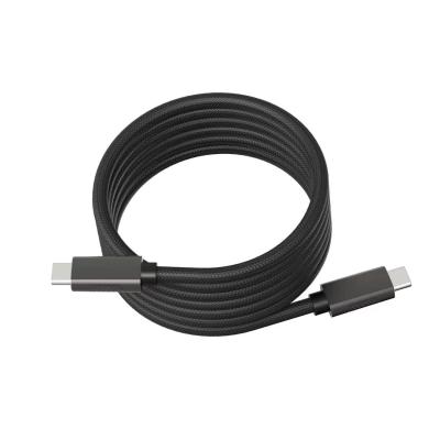 China OEM Black Magnetic USB 2.0 Cable Type-C To Type-C Mobile Phone Data Cable for sale