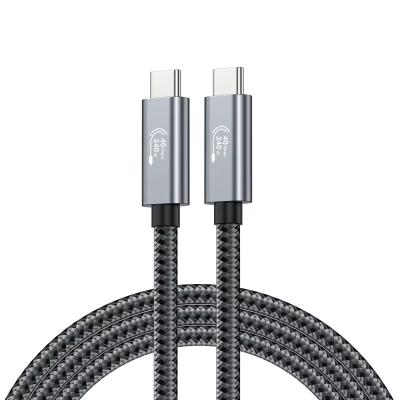 China Fast Charging USB 4.0 Cable Type-C To Type-C Super Speed Data Transfer CE ISO9001 for sale