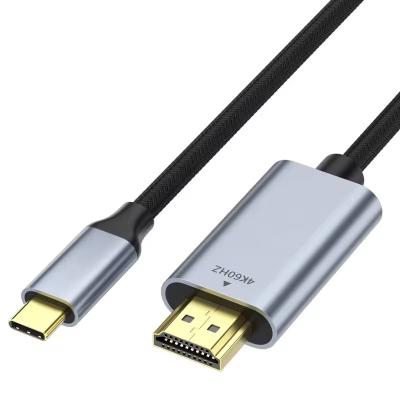 China 30HZ 4K 1M 1.5M 2M Typ-C auf HDMI 1.4 Kabel, USB C auf HDMI Hochgeschwindigkeitskabel zu verkaufen