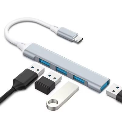 China Estación de acoplamiento de 4 en 1 USB A HDMI RJ45 Tipo C Tamaño pequeño Multicolor en venta