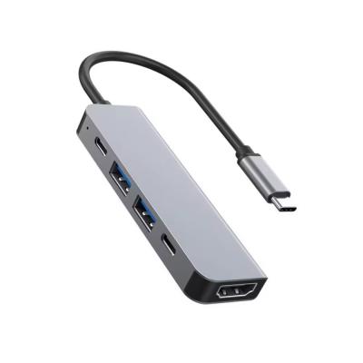 Китай 5 в 1 стыковочный узел 4K USB 3.0 и USB2.0 порты 2xType C для компьютера ноутбука продается