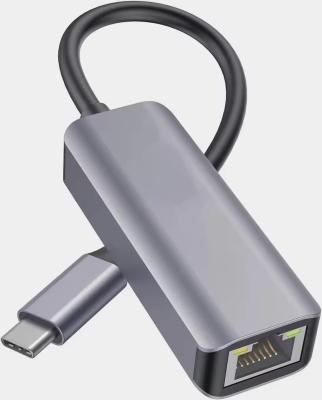 China Logotipo personalizado Adaptador USB C Ethernet Tipo-C a RJ45 Convertidor de alta velocidad en venta