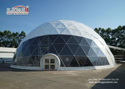 China 25m Special Portable Geodesic Dome Tents , Transparent Pvc Dome Tent for Outdoor Party for sale