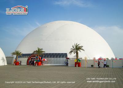 China UV Resistant 60m Geodesic Dome Tent With AC For 2500 People Capacity for sale