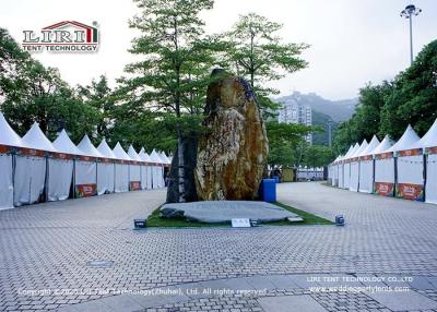 China High Peak Roof Line White 5x5m Pagoda Tent For Temporary Exhibition for sale