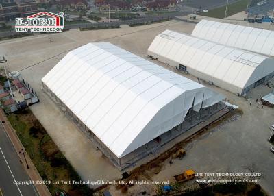 China 80m Wide Polygon Roof Top Sports Event Tent With White Top Sandwich Sidewalls for sale