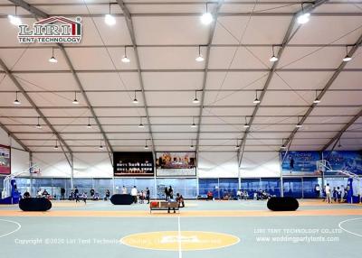 China 40m X 80m X 6m Black PVC Aluminum Clearspan Structure Basketball Hall for sale