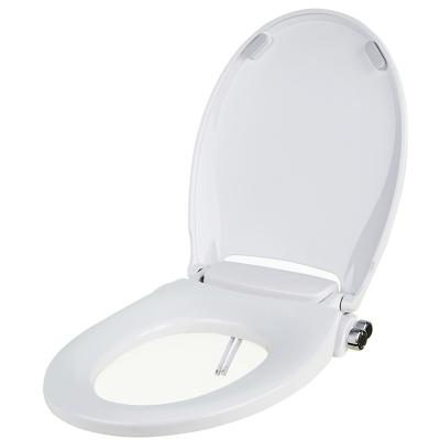 China Slow-end Toilet Seats Round Automatic Hot and Cold Water Bidet Seat Non-Electric Bidet Toilet Bathroom for sale