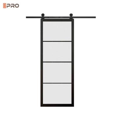 China Latest Design Windproof Sliding Barn Door Hardware Barn Door For Modern Home for sale