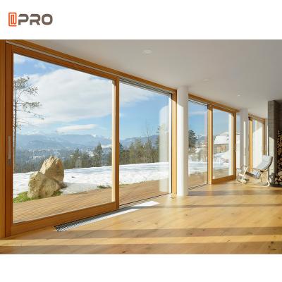 China Waterproof Outdoor Frameless Soundproof Patio Sliding Pocket Sliding Pocket Doors Balcony Silent Sliding Glass Door for sale