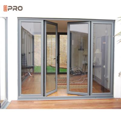 China Waterproof Aluminum Exterior Double French Doors Swing Doors for sale