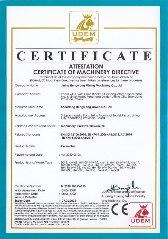 CE - Jining Hengwang construction machinery Co., LTD