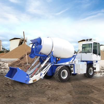 China 6480 kg zelflaadende betonmixer Truck Transit Mixer voor het bouwen van wegen HWJB200 Te koop