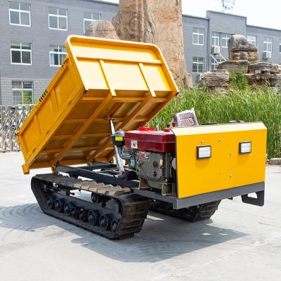 China 14.00-24 banden Mini Crawler dumper met dieselmotor voor krappe ruimtes Te koop