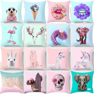 China Nondisposable Stylish Animal Pattern Bedding Cushion Cover And Pillows For Home Use for sale