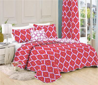 China Home Chinese Printed Polyester Microfiber Filled Comforter for sale