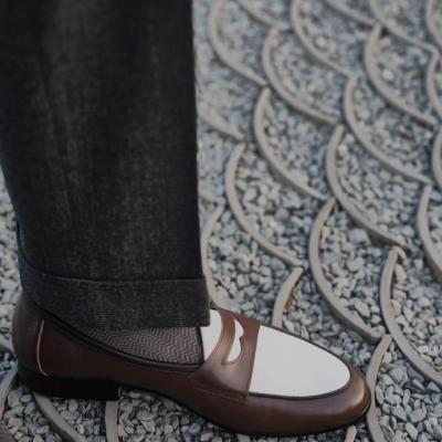 China The other matching hand-made Shoes History Spectator two Tone Shoes GuideRed single chest elegant shoes white men for sale