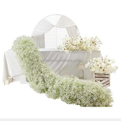 China High Simulation YJ real touch 63cm white fake babys breath flowers cheaper price artificial babybreath single stem for sale