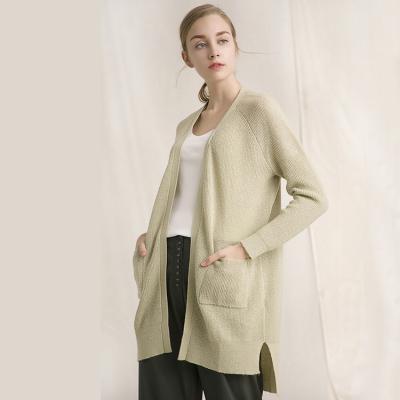 China Wholesale woolen light green women's anti-pilling sweater cardigan for sale