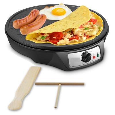 China Household 12 Inch Non-Stick Aluminum Electric Hot Plate Pancake Maker With ETL GS CE Approval for sale