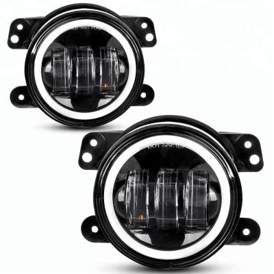 China RGB Lighting Systems 4 Inch RGB Color Auto DRL or Fog Light / Headlight DRL High Low Beam For Jeep Wrangler JK for sale