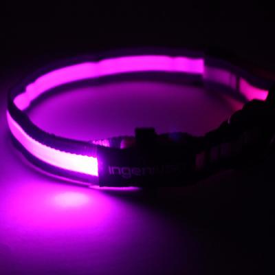 China Wholesale High Quality Custom Viable Pet Toys and LED Accessories Glow Pet Nylon Collars for sale