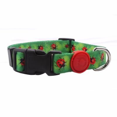 China Pet Shop Pet Shop DETACHED Hot Shiny Small Dog Collar Polyester Sublimation Hemp Collar Pet Shop for sale